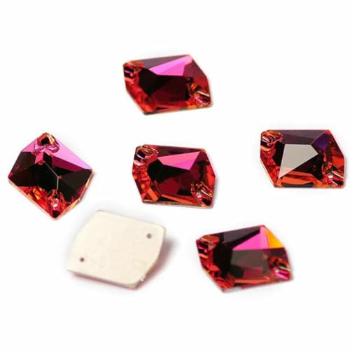 3265 Cosmic Flache Rückseite zum Aufnähen von Kristallsteinen, Glas-Strass, DIY, lose Strasssteine für Kleider, Fuchsia, 13 x 17 mm, 48 Stück 3265 Cosmic Flache Rückseite zum Aufnähen von Kristallsteinen, Glas-Strass, DIY, lose Strasssteine für Kleider, Fuchsia, 13 x 17 mm, 48 Stück von GJUYTI