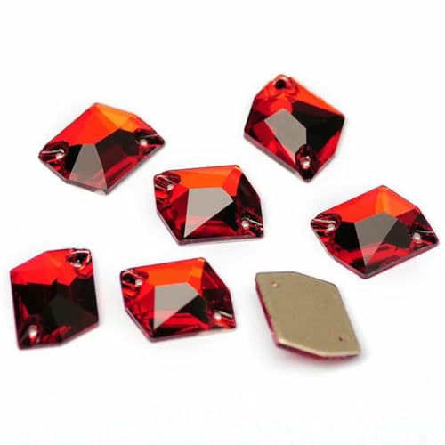 3265 Cosmic Flache Rückseite zum Aufnähen von Kristallsteinen, Glas-Strass, DIY, lose Strasssteine für Kleider, Siam, 13 x 17 mm, 48 Stück 3265 Cosmic Flache Rückseite zum Aufnähen von Kristallsteinen, Glas-Strass, DIY, lose Strasssteine für Kleider, Siam, 13 x 17 mm, 48 Stück von GJUYTI
