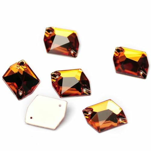 3265 Cosmic Flache Rückseite zum Aufnähen von Kristallsteinen, Glas-Strass, lose Strasssteine zum Selbermachen für Kleider, Heller Rauchtopas, 13 x 17 mm, 48 Stück 3265 Cosmic Flache Rückseite zum Aufnähen von Kristallsteinen, Glas-Strass, lose Strasssteine zum Selbermachen für Kleider, Heller Rauchtopas, 13 x 17 mm, 48 Stück von GJUYTI