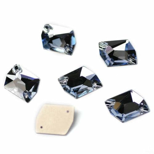 3265 Cosmic Flache Rückseite zum Aufnähen von Kristallsteinen, Glas-Strass, lose Strasssteine zum Selbermachen für Kleider, Heller Saphir, 10 x 12 mm, 56 Stück 3265 Cosmic Flache Rückseite zum Aufnähen von Kristallsteinen, Glas-Strass, lose Strasssteine zum Selbermachen für Kleider, Heller Saphir, 10 x 12 mm, 56 Stück von GJUYTI