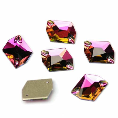 3265 Cosmic Flache Rückseite zum Aufnähen von Kristallsteinen, Nähen von Glas-Strasssteinen, DIY, lose Strasssteine für Kleider, VM, 10 x 12 mm, 56 Stück 3265 Cosmic Flache Rückseite zum Aufnähen von Kristallsteinen, Nähen von Glas-Strasssteinen, DIY, lose Strasssteine für Kleider, VM, 10 x 12 mm, 56 Stück von GJUYTI