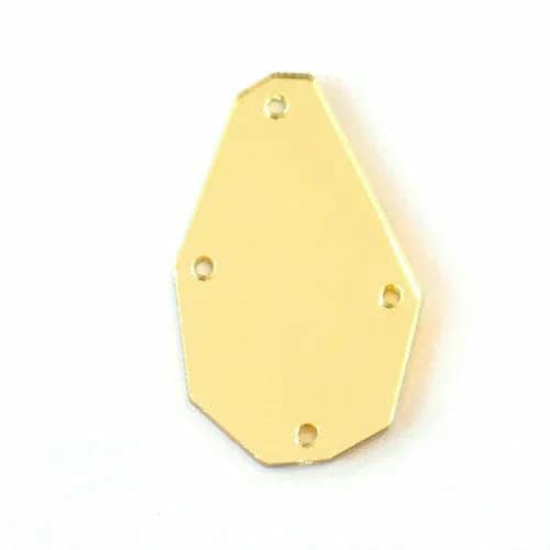 50 Stück/Packung Champagnerfarbene Spiegel-Aufnäh-Strasssteine, unregelmäßige Acrylspiegel-Aufnähsteine, Strass für Hochzeitskleid, B3597-P19-20 x 33,0 mm 50 Stück/Packung Champagnerfarbene Spiegel-Aufnäh-Strasssteine, unregelmäßige Acrylspiegel-Aufnähsteine, Strass für Hochzeitskleid, B3597-P19-20 x 33,0 mm von GJUYTI