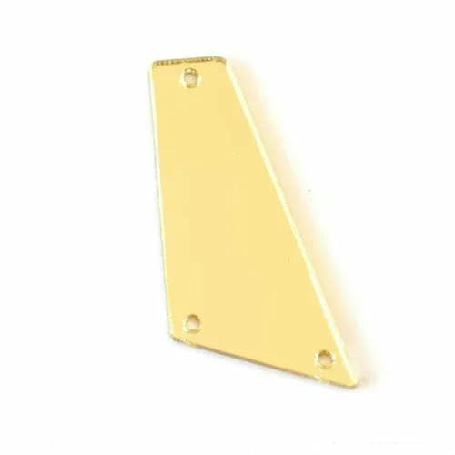 50 Stück/Packung Champagnerfarbene Spiegel-Aufnäh-Strasssteine, unregelmäßiger Acrylspiegel, Aufnähsteine, Strass für Hochzeitskleid, B3597-P13-17 x 40 mm von GJUYTI