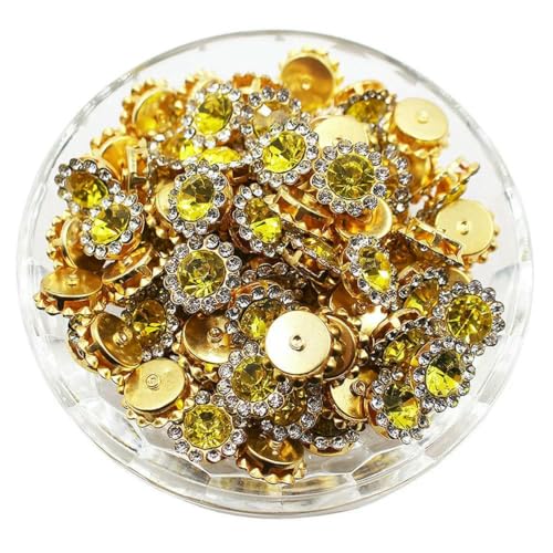 8–12 mm Krallen-Strasssteine, Perlensteine zum Aufnähen, Kristalle, Glasperlen, silberne Basissteine, Strassbesatz, Nähzubehör, Bastel-Edelsteine, G-Citrin, 10 mm, 30 Stück 8–12 mm Krallen-Strasssteine, Perlensteine zum Aufnähen, Kristalle, Glasperlen, silberne Basissteine, Strassbesatz, Nähzubehör, Bastel-Edelsteine, G-Citrin, 10 mm, 30 Stück von GJUYTI