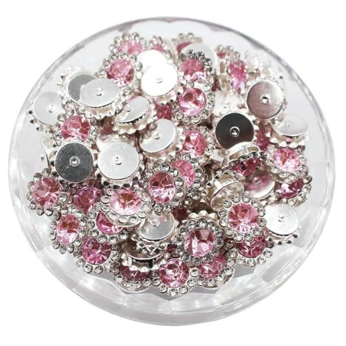 8–12 mm Krallen-Strasssteine, Perlensteine zum Aufnähen, Kristalle, Glasperlen, silberne Basissteine, Strassbesatz, Nähzubehör, Bastel-Edelsteine, S-Hellrosa, 12 mm, 30 Stück 8–12 mm Krallen-Strasssteine, Perlensteine zum Aufnähen, Kristalle, Glasperlen, silberne Basissteine, Strassbesatz, Nähzubehör, Bastel-Edelsteine, S-Hellrosa, 12 mm, 30 Stück von GJUYTI