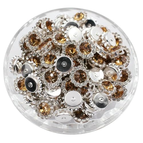8–12 mm Krallen-Strasssteine, Perlensteine zum Aufnähen, Kristalle, Glasperlen, silberne Basissteine, Strassbesatz, Nähzubehör, Bastel-Edelsteine, S-Lt Col Topas, 10 mm, 30 Stück 8–12 mm Krallen-Strasssteine, Perlensteine zum Aufnähen, Kristalle, Glasperlen, silberne Basissteine, Strassbesatz, Nähzubehör, Bastel-Edelsteine, S-Lt Col Topas, 10 mm, 30 Stück von GJUYTI