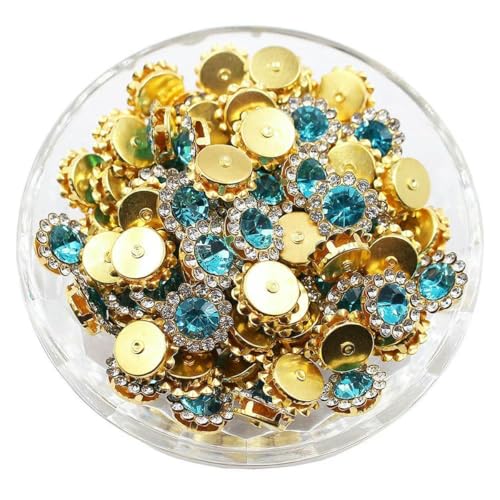 8–12 mm Krallen-Strasssteine, Perlensteine zum Aufnähen, Kristalle, Glasperlen, silberne Grundsteine, Strassbesatz, Nähzubehör, Bastel-Edelsteine, G-Aquamarin, 12 mm, 100 Stück 8–12 mm Krallen-Strasssteine, Perlensteine zum Aufnähen, Kristalle, Glasperlen, silberne Grundsteine, Strassbesatz, Nähzubehör, Bastel-Edelsteine, G-Aquamarin, 12 mm, 100 Stück von GJUYTI