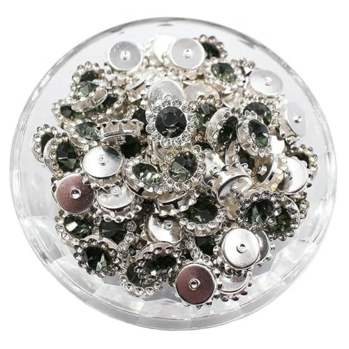8–12 mm Krallen-Strasssteine, Perlensteine zum Aufnähen, Kristalle, Glasperlen, silberne Grundsteine, Strassbesatz, Nähzubehör, Bastel-Edelsteine, S, Schwarzer Diamant, 8 mm, 100 Stück 8–12 mm Krallen-Strasssteine, Perlensteine zum Aufnähen, Kristalle, Glasperlen, silberne Grundsteine, Strassbesatz, Nähzubehör, Bastel-Edelsteine, S, Schwarzer Diamant, 8 mm, 100 Stück von GJUYTI