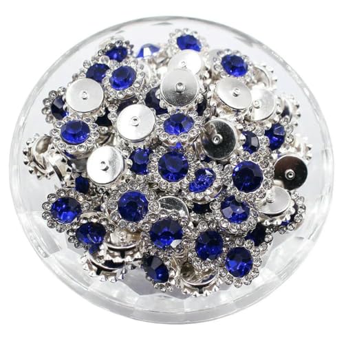 8–12 mm Krallen-Strasssteine, Perlensteine zum Aufnähen, Kristalle, Glasperlen, silberne Grundsteine, Strassbesatz, Nähzubehör, Bastel-Edelsteine, S-Saphir, 12 mm, 100 Stück 8–12 mm Krallen-Strasssteine, Perlensteine zum Aufnähen, Kristalle, Glasperlen, silberne Grundsteine, Strassbesatz, Nähzubehör, Bastel-Edelsteine, S-Saphir, 12 mm, 100 Stück von GJUYTI
