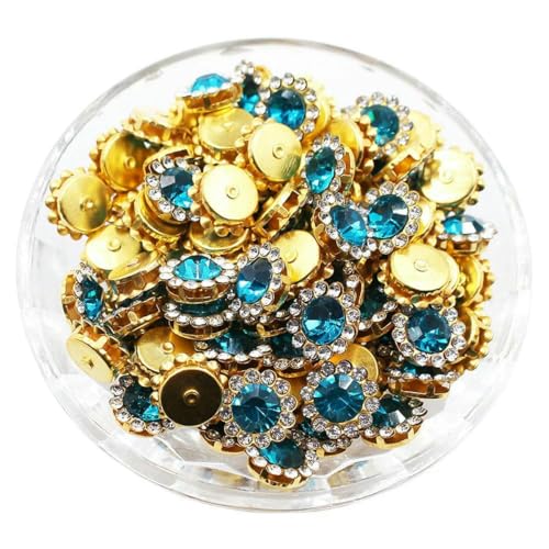 8 mm – 12 mm Krallen-Strasssteine, Perlensteine zum Aufnähen, Kristalle, Glasperlen, silberne Basissteine, Strassbesatz, Nähzubehör, Bastel-Edelsteine, G-Blauer Zirkon, 10 mm, 100 Stück 8 mm – 12 mm Krallen-Strasssteine, Perlensteine zum Aufnähen, Kristalle, Glasperlen, silberne Basissteine, Strassbesatz, Nähzubehör, Bastel-Edelsteine, G-Blauer Zirkon, 10 mm, 100 Stück von GJUYTI