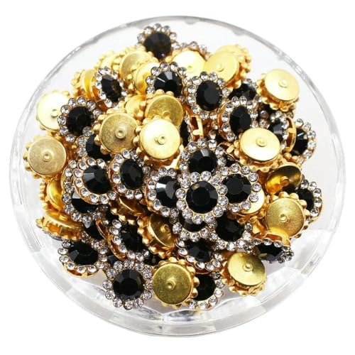 8 mm – 12 mm Krallen-Strasssteine, Perlensteine zum Aufnähen, Kristalle, Glasperlen, silberne Basissteine, Strassbesatz, Nähzubehör, Bastel-Edelsteine, G-Schwarz, 8 mm, 30 Stück 8 mm – 12 mm Krallen-Strasssteine, Perlensteine zum Aufnähen, Kristalle, Glasperlen, silberne Basissteine, Strassbesatz, Nähzubehör, Bastel-Edelsteine, G-Schwarz, 8 mm, 30 Stück von GJUYTI