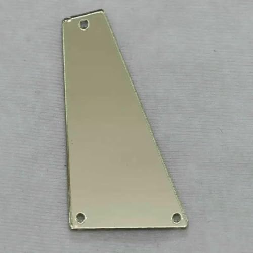 Acrylspiegel-Aufnäh-Strasssteine, DIY-Flachspiegel, Acryl-Aufnähsteine mit Löchern zum Aufnähen, A01, 22 x 42, 100 Stück von GJUYTI