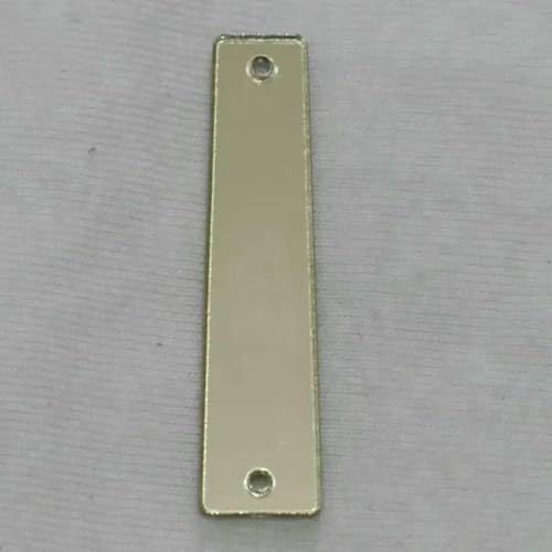 Acrylspiegel-Aufnäh-Strasssteine, DIY-Flachspiegel, Acryl-Aufnähsteine mit Löchern zum Aufnähen, A06, 9 x 36, 10 Stück von GJUYTI