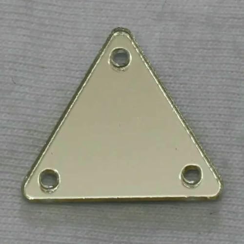 Acrylspiegel-Aufnäh-Strasssteine, DIY-Flachspiegel, Acryl-Aufnähsteine mit Löchern zum Aufnähen, A08, 16 x 16, 50 Stück von GJUYTI