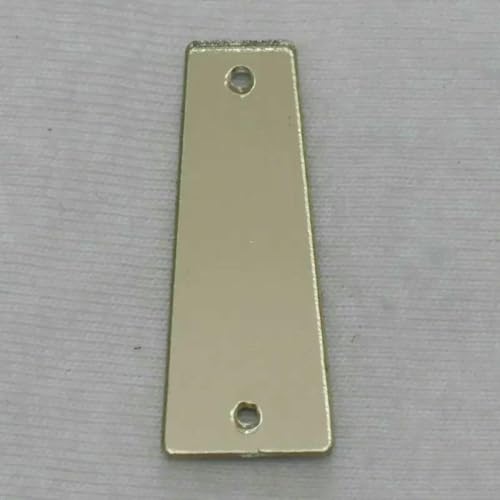 Acrylspiegel-Aufnäh-Strasssteine, DIY-Flachspiegel, Acryl-Aufnähsteine mit Löchern zum Aufnähen, A11, 11 x 27, 50 Stück von GJUYTI