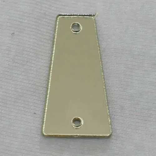Acrylspiegel-Aufnäh-Strasssteine, DIY-Flachspiegel, Acryl-Aufnähsteine mit Löchern zum Aufnähen, A15, 13 x 23, 10 Stück von GJUYTI