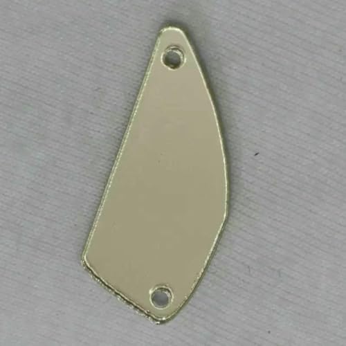 Acrylspiegel-Aufnäh-Strasssteine, DIY-Flachspiegel, Acryl-Aufnähsteine mit Löchern zum Aufnähen, A17, 11 x 25, 20 Stück von GJUYTI