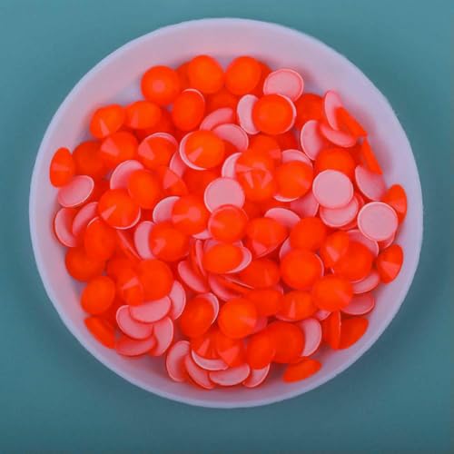 Alle Farbgrößen, Glas, nachtleuchtende Neon-Strasssteine, flache Rückseite, nicht Hotfix-Strass, fluoreszierender Stein, Nagelkunst-Dekorationen, Hyazinthe, SS4, 1440 Stück von GJUYTI