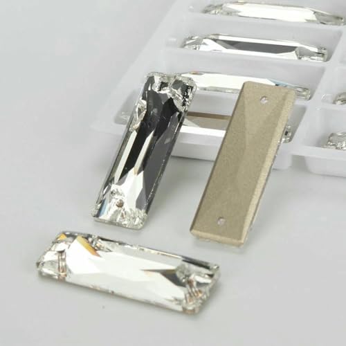Cosmic Baguetee Glaskristall AB Mondlicht Nähsteine Flatback zum Aufnähen von Strasssteinen für Kleidungsstücke, Taschen, T001 Kristall, 108 Stück, 4,0 mm, 8 mm, Sonstiges von GJUYTI