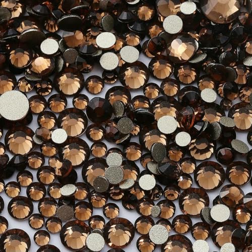 Goldener Boden, gemischte Größen, flache Basis, Strasssteine, Glitzerglas SS3–SS20, klarer Kristall für Hochzeitskleid, DIY-Dekoration, Rauchtopas, SS3–SS20, 1440 Stück Goldener Boden, gemischte Größen, flache Basis, Strasssteine, Glitzerglas SS3–SS20, klarer Kristall für Hochzeitskleid, DIY-Dekoration, Rauchtopas, SS3–SS20, 1440 Stück von GJUYTI