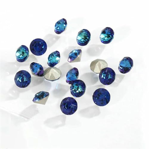 Runde Strasssteine, Diamant-Glaskristalle, Glitzer, 3/4/5/6/7/8/10 mm, Dekoration, spitze Schmuckherstellung, zum Aufkleben auf Nägel, DIY-Zubehör, Bermudablau, 5 mm, 20 Stück Runde Strasssteine, Diamant-Glaskristalle, Glitzer, 3/4/5/6/7/8/10 mm, Dekoration, spitze Schmuckherstellung, zum Aufkleben auf Nägel, DIY-Zubehör, Bermudablau, 5 mm, 20 Stück von GJUYTI