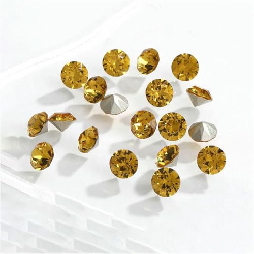 Runde Strasssteine, Diamant-Glaskristalle, Glitzer, 3/4/5/6/7/8/10 mm, Dekoration, spitze Schmuckherstellung, zum Aufkleben auf Nägel, DIY-Zubehör – Helltopas – 8 mm, 20 Stück Runde Strasssteine, Diamant-Glaskristalle, Glitzer, 3/4/5/6/7/8/10 mm, Dekoration, spitze Schmuckherstellung, zum Aufkleben auf Nägel, DIY-Zubehör – Helltopas – 8 mm, 20 Stück von GJUYTI