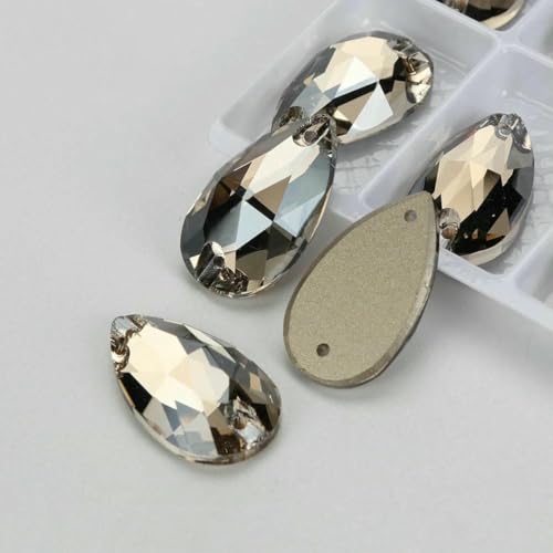 Tropfenförmige Glaskristalle, AB, Mondlicht, Nähsteine, flache Rückseite, zum Aufnähen von Strasssteinen für Kleidungsstücke, Taschen, 001SA, Satin, 24 Stück, 10,5 mm, 18 mm Tropfenförmige Glaskristalle, AB, Mondlicht, Nähsteine, flache Rückseite, zum Aufnähen von Strasssteinen für Kleidungsstücke, Taschen, 001SA, Satin, 24 Stück, 10,5 mm, 18 mm von GJUYTI