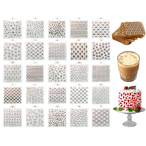 Keksschablone, Weihnachtsdekoration, Zuckerguss, Kekse, Kuchen, Schablonen, wiederverwendbar, Airbrush-Vorlagen, Formwerkzeuge für Kekse, Backen, Malen, Dessert, Kaffee, Dekoration, DIY, Keksschablone, Weihnachtsdekoration, Zuckerguss, Kekse, Kuchen, Schablonen, wiederverwendbar, Airbrush-Vorlagen, Formwerkzeuge für Kekse, Backen, Malen, Dessert, Kaffee, Dekoration, DIY, von GJV