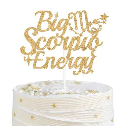 Big Scorpio Energy Cake Topper, Skorpion Geburtstag Kuchen Dekor, 12 Sternzeichen Konstellationen Skorpion Geburtstag Party Dekorationen Supplies Big Scorpio Energy Cake Topper, Skorpion Geburtstag Kuchen Dekor, 12 Sternzeichen Konstellationen Skorpion Geburtstag Party Dekorationen Supplies von GJdundun
