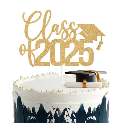 Glitzernde Kuchendekoration der Klasse 2025, goldfarbene Abschluss-Kuchendekoration, You Did It, So Proud of You, Congrats Grade Party-Dekorationen Glitzernde Kuchendekoration der Klasse 2025, goldfarbene Abschluss-Kuchendekoration, You Did It, So Proud of You, Congrats Grade Party-Dekorationen von GJdundun