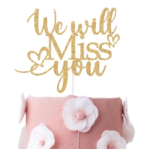 Tortenaufsatz mit Aufschrift "We Will Miss You", "Who Said You Could Leave", Happy Retirement, lustiger Abschied, Abschied, Party-Dekoration Tortenaufsatz mit Aufschrift "We Will Miss You", "Who Said You Could Leave", Happy Retirement, lustiger Abschied, Abschied, Party-Dekoration von GJdundun