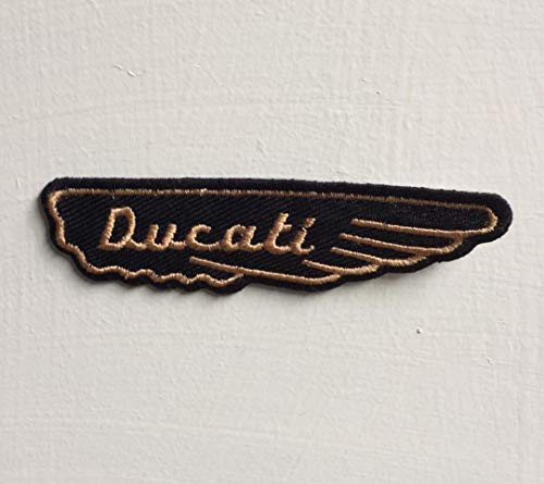 Ducati Wing Logo Art Badge Large Iron on Sew on Embroidered Patch von GK