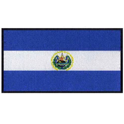 Aufnäher EL Salvador Nationalflagge zum Aufbügeln von GK