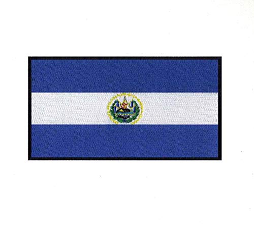 Aufnäher EL Salvador Nationalflagge zum Aufbügeln von GK