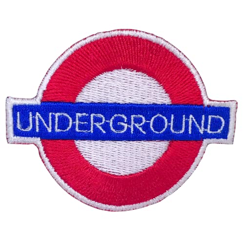 Aufnäher mit London-U-Bahn-Logo, zum Aufbügeln oder Aufnähen. von GK