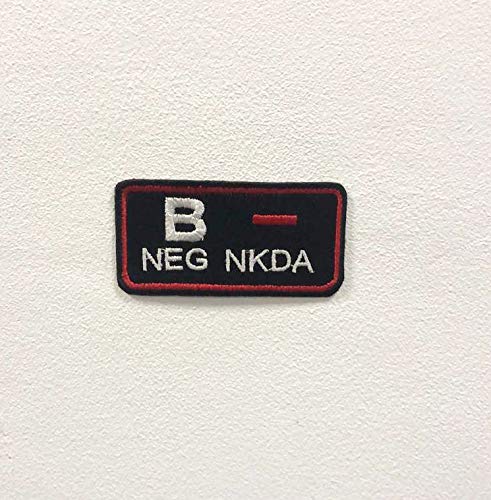 B Negative NKDA Abzeichen, zum Aufbügeln oder Aufnähen, bestickt B Negative NKDA Abzeichen, zum Aufbügeln oder Aufnähen, bestickt von GK