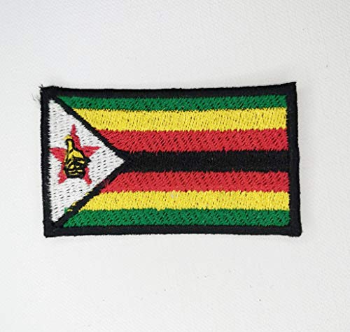 Bestickter Aufnäher, Motiv: Zimbabwe, Nationalflagge von GK