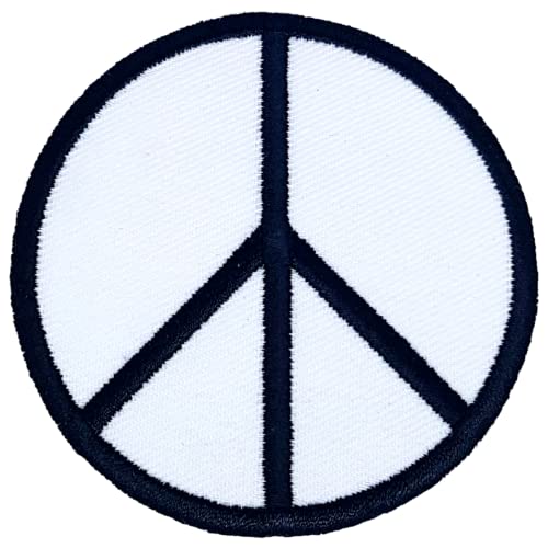 Bestickter Aufnäher mit Peace Symbol CND gegen Krieg von GK