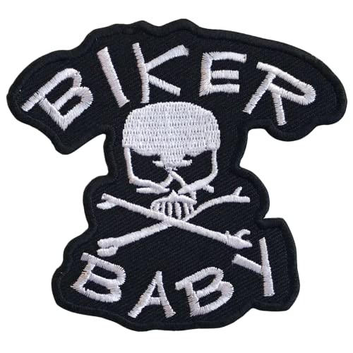 Bestickter Aufnäher mit Totenkopf-Motiv, zum Aufbügeln oder Aufnähen. Bestickter Aufnäher mit Totenkopf-Motiv, zum Aufbügeln oder Aufnähen. von GK
