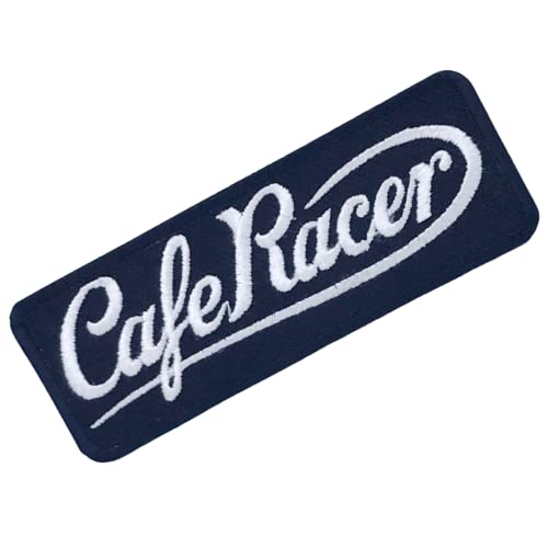 Cafe Racer Name Logo zum Aufbügeln auf gesticktem Aufnäher von GK