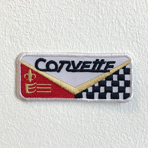 Corvette Automobile Motorsports Racing Abzeichen zum Aufnähen, bestickt von GK