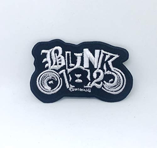 GK - Blink 182 Rock Indie Music Metal Grunge Punk Aufnäher, 7,5 x 5 cm, Schwarz, 1 Stück, Aufbügeln GK - Blink 182 Rock Indie Music Metal Grunge Punk Aufnäher, 7,5 x 5 cm, Schwarz, 1 Stück, Aufbügeln von GK