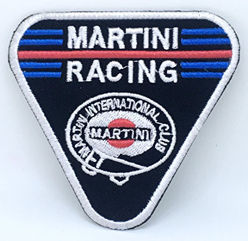GK Martini Racing Club Biker-Aufnäher, Mittel, 1 Stück, Rennsport, Aufbügeln, Applike, Patch von GK