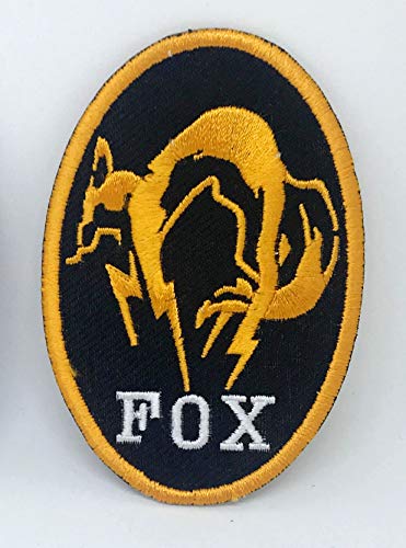 Metal Gear Solid Kojima Foxhound Fox Hound zum Aufnähen auf Aufnähen, gelber Rand von GK
