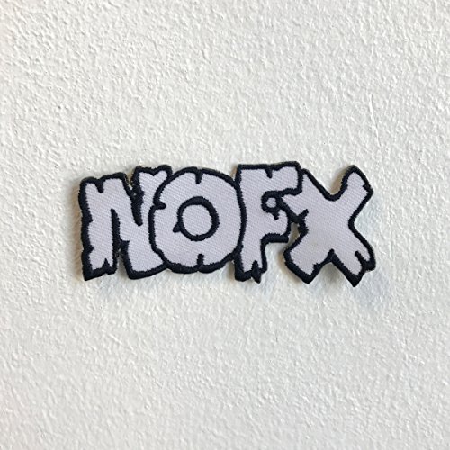 NOFX Rock Band Musik weiß Eisen nähen auf bestickt Patch von GK