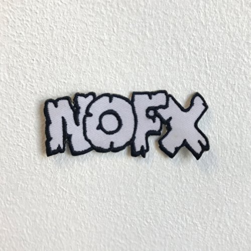 NOFX gestickter Aufnäher, Bügelbild, Rock Band Music White Iron von GK