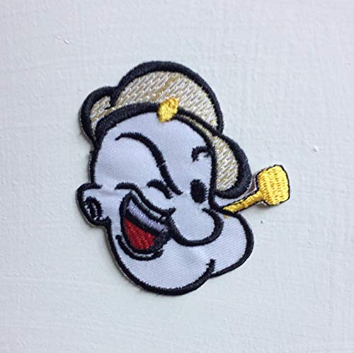 Popeye The Sailor Main Animated Cartoon Art Badge zum Aufbügeln oder Aufnähen von GK