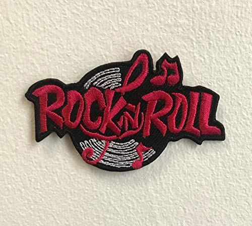Rock-n-Roll-Musikkunst-Abzeichen, bestickt, zum Aufbügeln oder Aufnähen. von GK