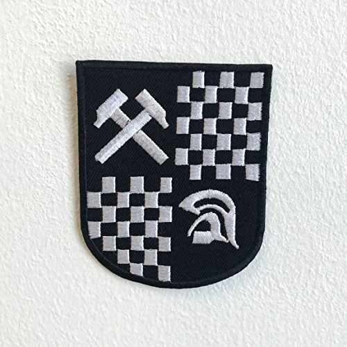 Ska-Logo-Aufnäher, bestickt, zum Aufnähen von GK