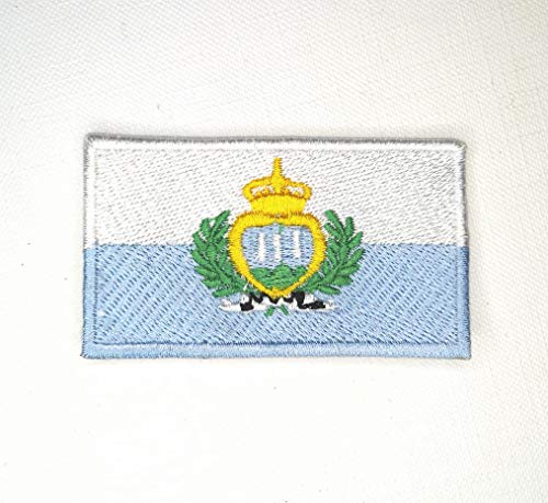 San Marino National Country Flag Iron Sew on Embroidered Patch von GK
